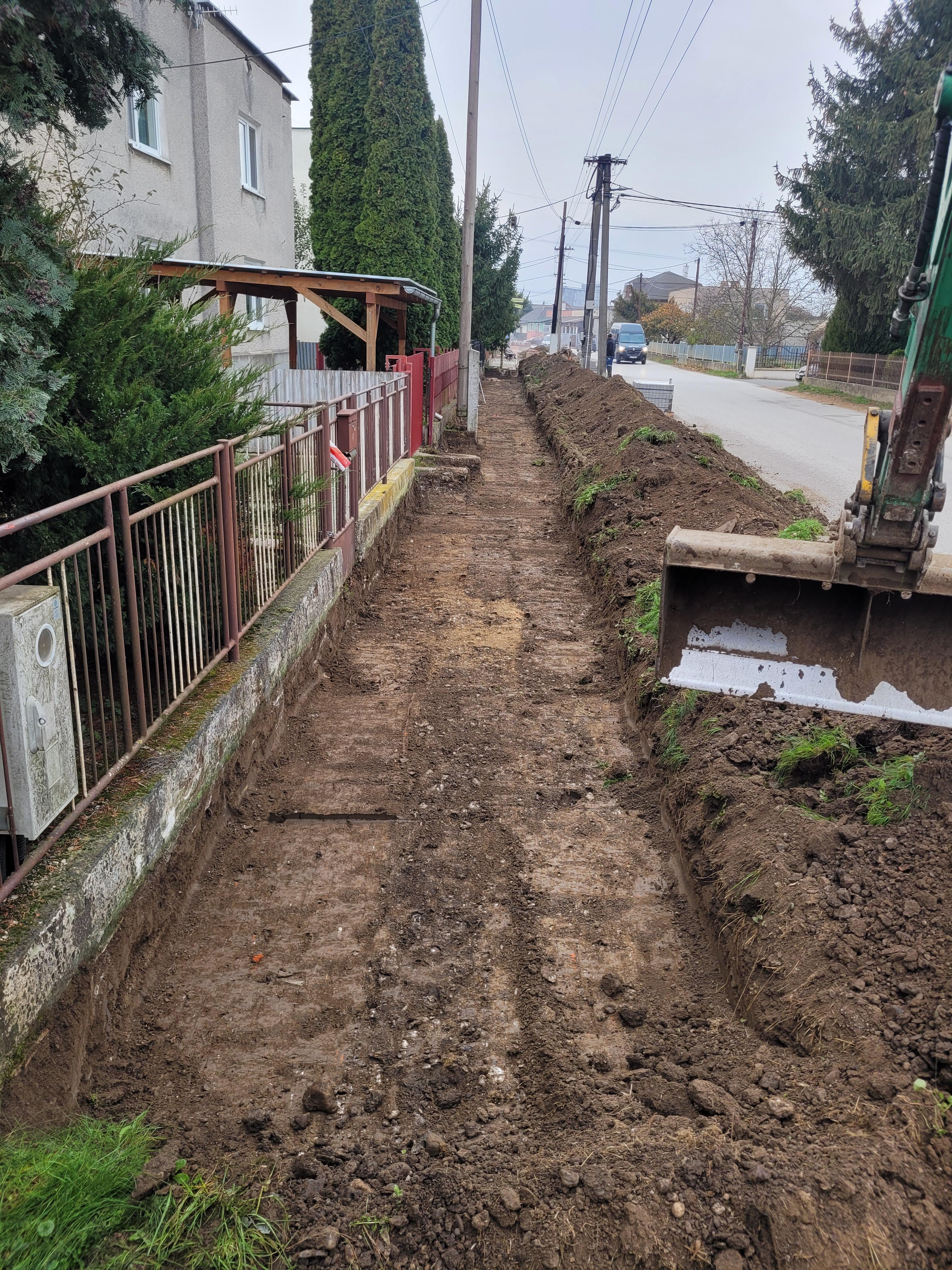 Realizácia výkopových prác