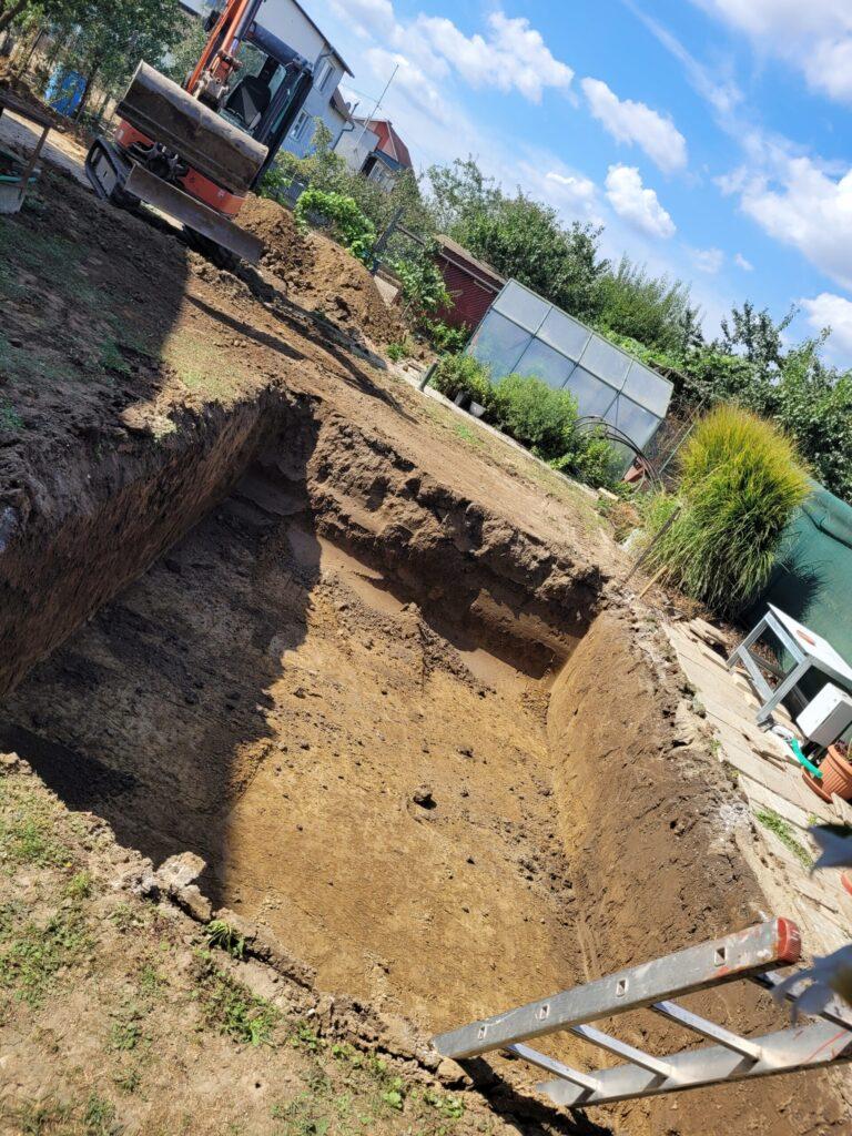 Práce pri pozemku a drenážach